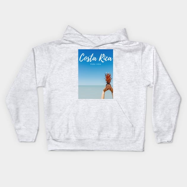 Costa Rica - Pura Vida Kids Hoodie by Juggahnaut